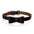 French Bulldog Bowtie Luxe Nights Collection dog Collar